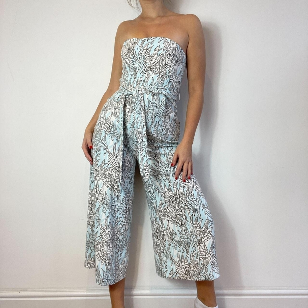 H&M Women's Blue and White Jumpsuit - Picture 3 of 7